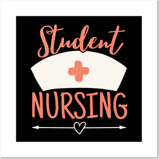 Pastel Nurse Students Nursing Orange Posters and Art